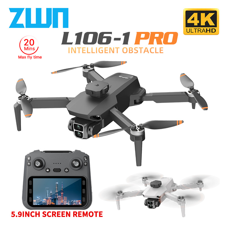 Drone Camera Wide Angle - L106-1PRO GPS Professional Drone With 4K