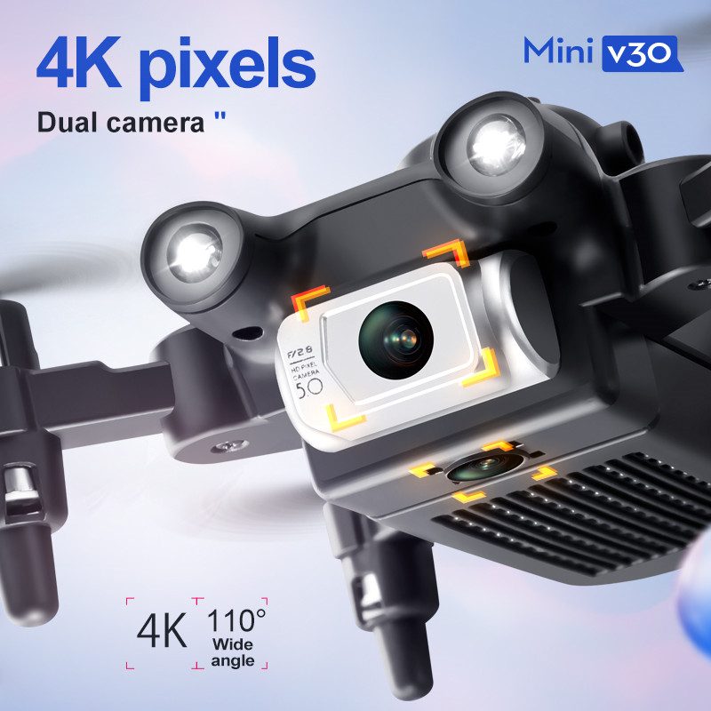 Mini V30 WiFi FPV Drone With 4 - Drone Camera Wide Angle 评论和价格