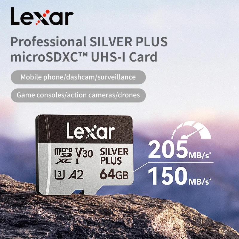 64GB microSD Card UHS-I V30 U3 - Drone Camera Waterproof 评论和价格