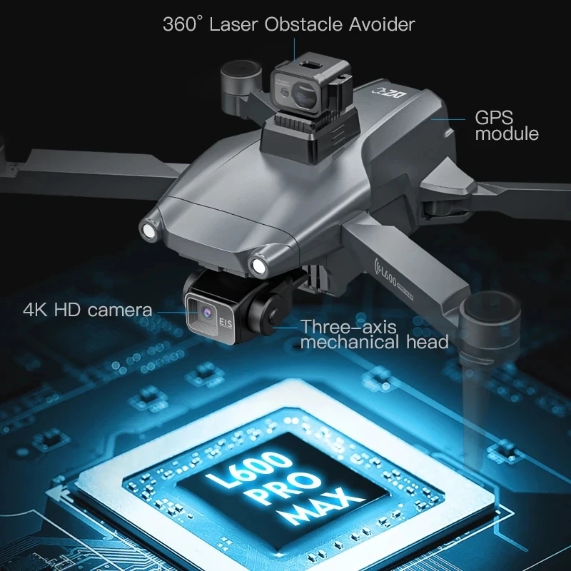 L600 PRO MAX GPS Drone Profess - Drone Camera Wide Angle 评论和价格